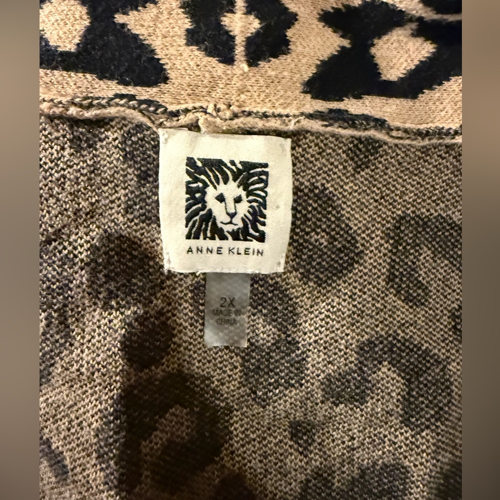 Women’s Long cardigan sweater by Anne Klein 2X - Picture 2 of 2